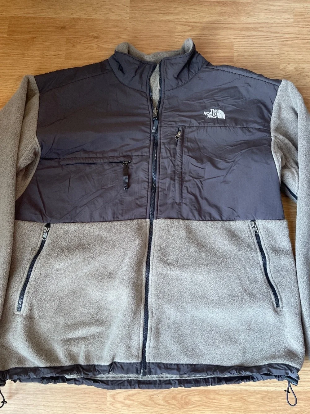 The North Face Men’s Gray & Beige Colorblock Fleece Jacket Size XXL
